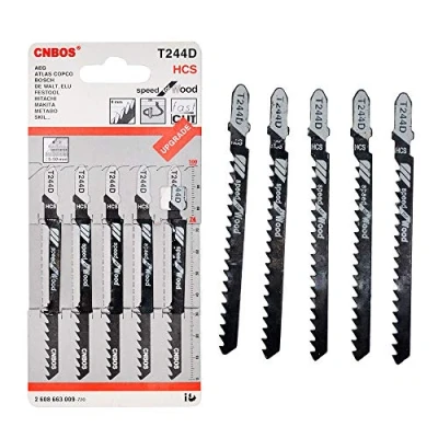 Afbeelding van Jigsaw Blades MASO 5 STKS T244D T Shank Jig Saw Blade Universele Assortiment voor het snijden van metaal hout PVC en meer fit Bosch, Dewalt, Hitachi, Makita, Festool etc