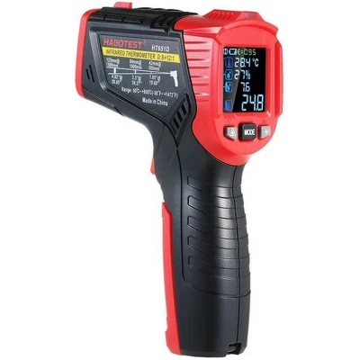 Afbeelding van Digitale Laser Pyrometer Habotest HT651D, vochtmeter