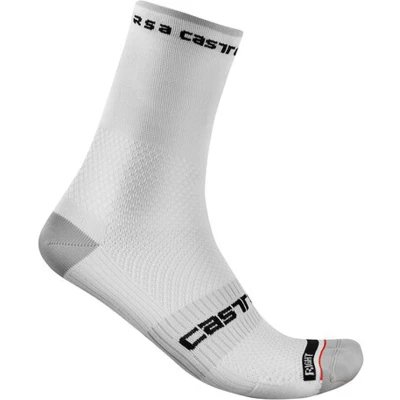 Afbeelding van Fietssok Castelli Rosso Corsa Pro 15 Sock White Schoenmaat 44 47