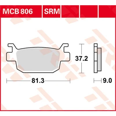 Afbeelding van Remblokkenset, schijfrem TRW MCB806