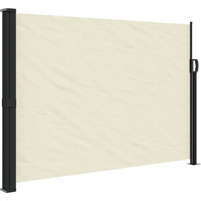 Afbeelding van Windscherm uittrekbaar 140x600 cm crème