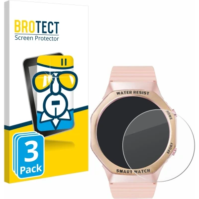 Afbeelding van BROTECT Gehard glazen schermbeschermer, Smartwatch beschermfolie, Transparant