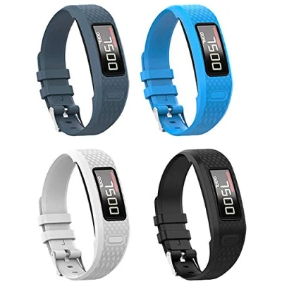 Afbeelding van Tyogeephy Bands Compatible with Garmin Vivofit 1/ Vivofit2, Soft Silicone Colorful Replacement Watch Band Strap Wristband for 2 Activity Tracker, Women Men Small Large