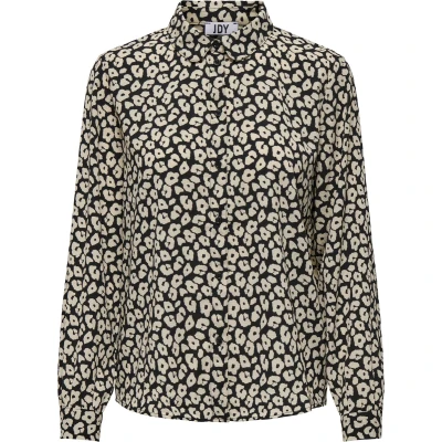 Afbeelding van JDY Jdybrooke Overhemdblouse black/tapioca, Dames, Maat: 34, Black/tapioca