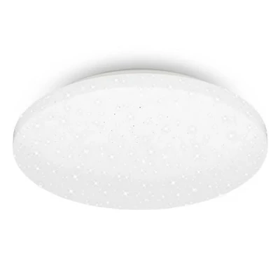 Afbeelding van BRILONER led plafondlamp met sterrendecoratie, voor de badkamer, IP44, geperforeerd decor, neutraal wit licht, Ø 275 mm,