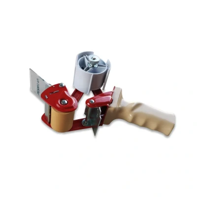 Afbeelding van Tapedispenser Voor 50mm Brede Tape Blauw Geel Grijs (1 Stuk)