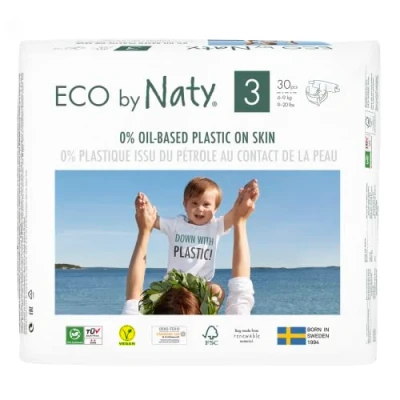 Afbeelding van Naty Luiers 3 midi 4 9 kg 30 stuks