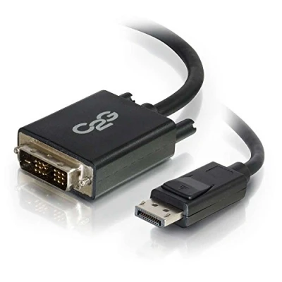 Afbeelding van C2G 2m DisplayPort manspersoon to Single Link DVI D Adapter kabel Zwart