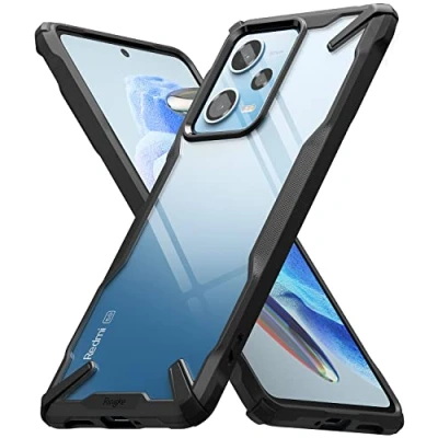 Afbeelding van Ringke Fusion X Compatibel met Redmi Note 12 Pro Case en Xiaomi Poco X5 5G Case, Krasvast Schokbestendig Robuuste Bumper Hoesje Black Zwart