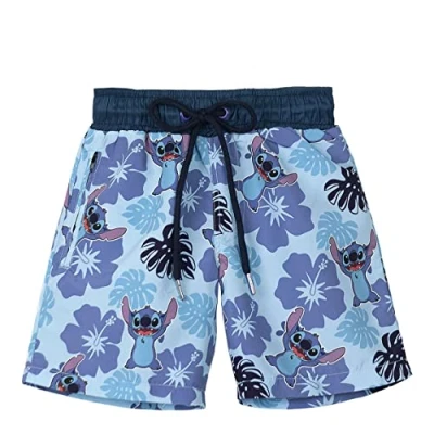 Afbeelding van Kinderbadpakken Stitch Licht Blauw Maat 3 Jaar