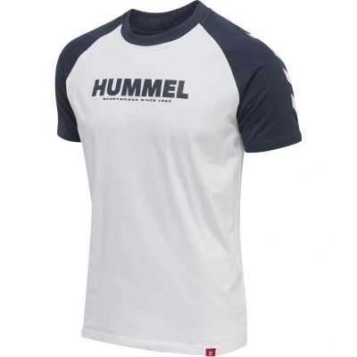 Afbeelding van Hummel Legacy Blocked Tshirt print, Heren, Maat: Small, White