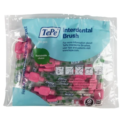 Afbeelding van TePe Interdentale Ragers Original Roze ISO maat 0 0,4 mm (20 stuks)