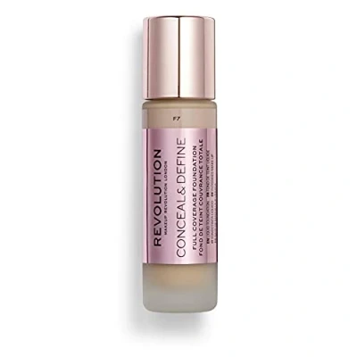 Afbeelding van Makeup Revolution Conceal &amp; Define Foundation Foundation, Dames, Maat: 23 ml, F7