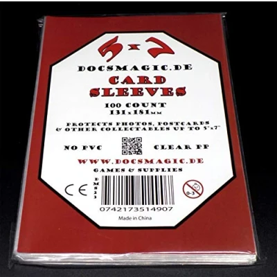 Afbeelding van Docsmagic.de 100 5&quot; x 7&quot; Card Sleeves 131 181 mm Photo Postcard