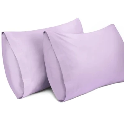 Afbeelding van Lirex 2 Pack Kussenslopen, 100% Katoen Ademende Kussensloop Pillow Cover, 50 x 70 cm, Purper