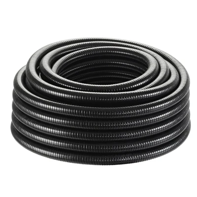 Afbeelding van Spiraalslang Vijverslang Zwart 25mm Rol 25 Meter