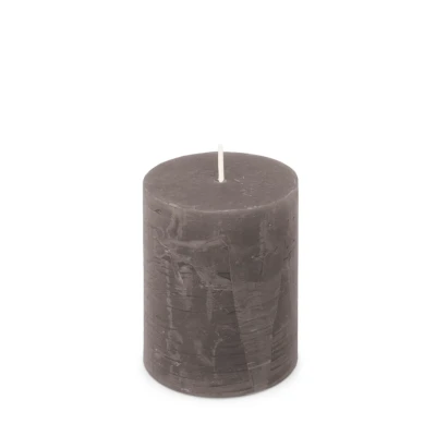 Afbeelding van Spaas Rustieke Pillarkaars 70/95 mm 35u donkergrijs