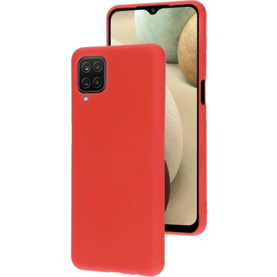 Afbeelding van Mobiparts Silicone Cover Samsung Galaxy A12 (2021) Scarlet Red
