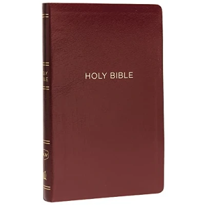 Afbeelding van NKJV, Thinline Reference Bible, Leather Look, Burgundy, Red Letter Edition, Comfort Print: Holy New King James Version