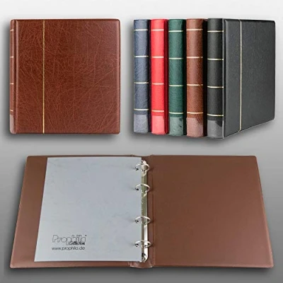 Afbeelding van Prophila Kobra ringbinder for coins, banknotes, postcards, first day sheets, brown