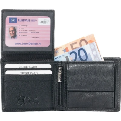 Afbeelding van portemonnee Heren jongens Mannen cadeautjes Cadeau voor man portefeuille verjaardag hem Kado Sinterklaas Kerstcadeau Gadgets