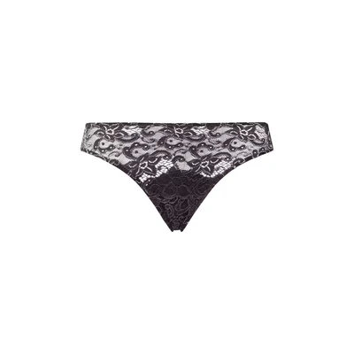 Afbeelding van Hanro dames Moments slip van kant in de kleur Antraciet, maat: S