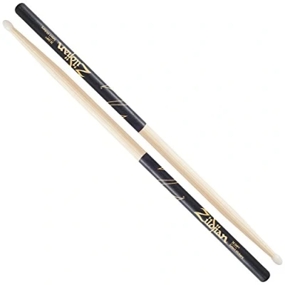 Afbeelding van Zildjian 7A Hickory drumsticks nylon tip Black Dip