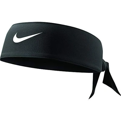 Afbeelding van NIKE Dri Fit Head Tie 3.0 hoofdband, uniseks, volwassenen, zwart, eenheidsmaat