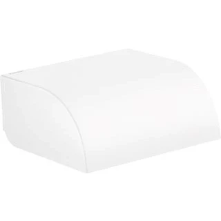 Afbeelding van Axor universal circular closetrolhouder met klep planchet mat wit 42858700