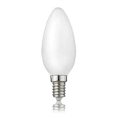 Afbeelding van hellum LED gloeilamp kaarslamp E14, 4,5 W warm wit lamp met 470 lumen filament, E14 Vintage vervangt 40 Watt gloeilamp, C35 2700 Kelvin mat, 207217