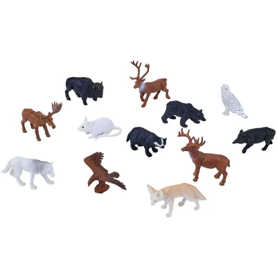 Afbeelding van Mojo WildLife Mini Bosdieren Speelset, 12dlg. 380054