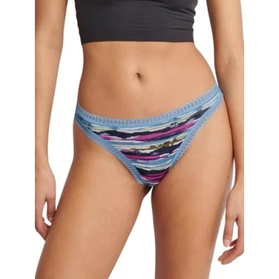 Afbeelding van sloggi GO Crush String 3 pak Dames Onderbroek Groen Blauw combinatie Maat M