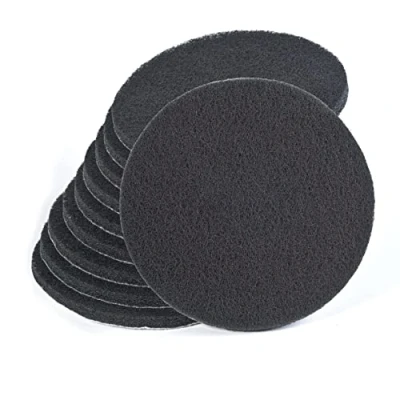 Afbeelding van Wfix Klittenbandschuurvlies voor excentrische schuurmachine 150 mm P250 300 medium zwart 10 stuks schuurspons polijstspons metaal incl. roestvrij staal, steen, hout, kunststof etc
