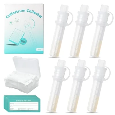 Afbeelding van 6 stuks Colostrum Collector, Verzamelset, ml, Herbruikbare Collector van Waterdichte Siliconen