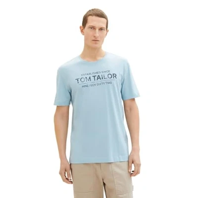 Afbeelding van TOM TAILOR T shirt voor heren, 26298 Calm Cloud Blue, S