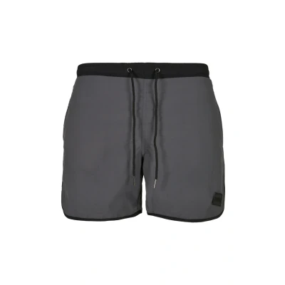 Afbeelding van Urban Classics Retro Zwemshorts, Heren, Maat: 4XL, Black darkshadow
