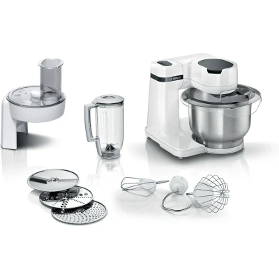 Afbeelding van Bosch MUM Serie 2 MUMS2EW20 700W 3,8L 3 Snijschijven Wit/RVS