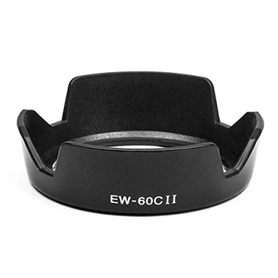 Afbeelding van Fotover EW 60C II zonnekap vervanging compatibel met Canon EF 18 55 mm lens SLR 550D 600D 650D 700D