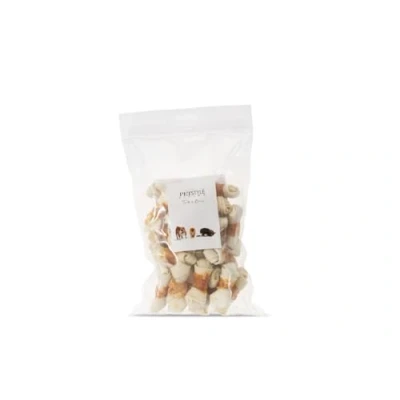 Afbeelding van Gezonde Hondensnacks Petstyle Living Geknoopt Bot Wit Met Kip