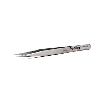 Afbeelding van Weller Erem M5S micro pincet, zeer puntige tips, EG voor precisiewerk onder een microscoop