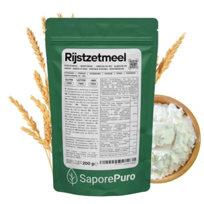 Afbeelding van Saporepuro Rijstzetmeel Poeder 200 gr Glutenvrij