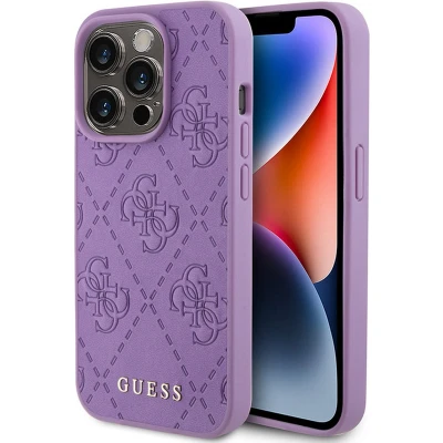 Afbeelding van Guess 4G Stamped Back Case Geschikt voor Apple iPhone 15 Pro Max (6.7&quot;) Paars
