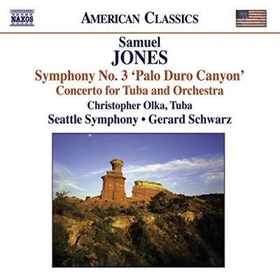 Afbeelding van Christopher Olka, Seatlle Symphony, Gerard Schwarz Jones: Symphony No.3 / Tuba Concerto (CD)