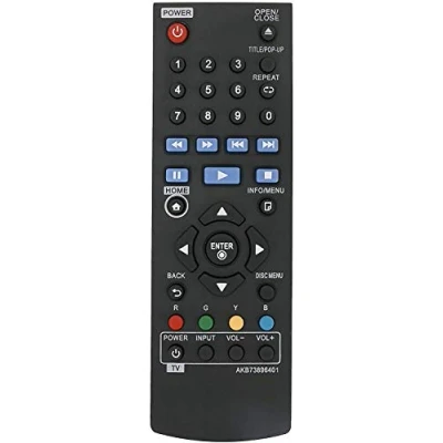 Afbeelding van ALLIMITY AKB73896401 Afstandsbediening vervangen voor LG Blue Ray Disc DVD speler BP250 BP135 BP240 BP300 BP335W BD640 BP135N BP135W BP145 BP155N BP200 BP325W BP335WN BP340 350 BPR 350N