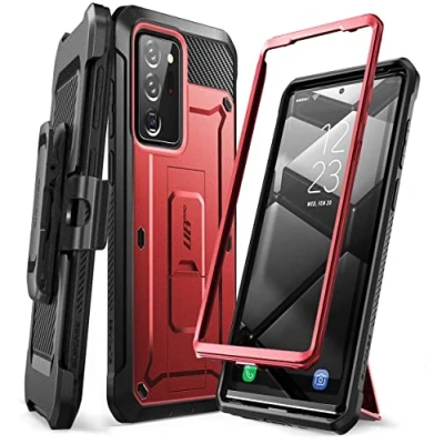Afbeelding van SUPCASE Unicorn Beetle PRO Hoesje Samsung Galaxy Note 20 Ultra Case Beschermhoes, met Riemclip en Standaard, ZONDER Schermbeschermer (Rood)