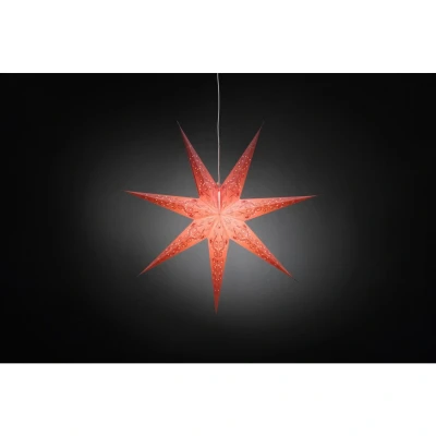 Afbeelding van Konstsmide 2982 134 Kerstster Gloeilamp, LED Pink Geborduurd, Uitgestanst motief, Schakelaar