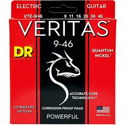 Afbeelding van DR Strings VTE 9/46 Veritas Light to Medium 9 46 elektrische gitaarsnaren