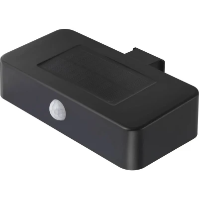 Afbeelding van Sygonix SY 4677502 Wandlamp op zonne energie met bewegingsmelder SMD LED 1 W Koudwit Zwart