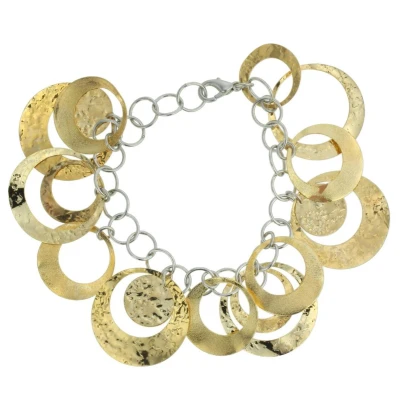 Afbeelding van Behave Armband met goudkleurige cirkelvormige hangers