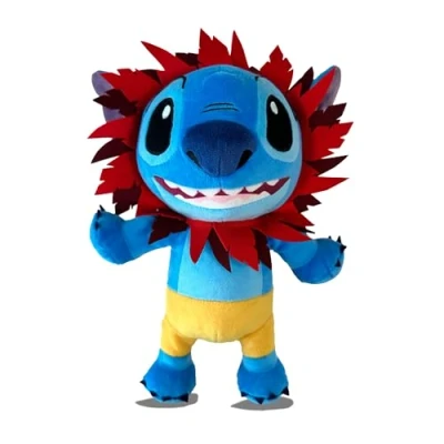 Afbeelding van Disney Stitch in Simba kostuum knuffel 25 cm Pluche